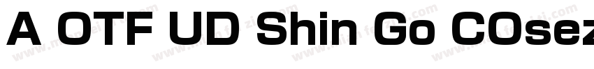 A OTF UD Shin Go COsez字体转换